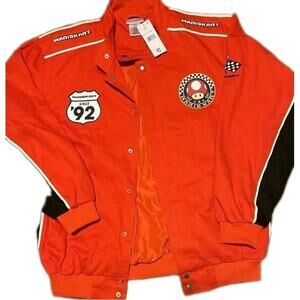 Mario Kart Red Canvas Racing Jacket Adult Medium Target Exclusive NWT Rare